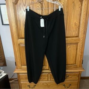 Spanx AirEssentials Very Black Sweatpants Tapered Leg Women’s Sz 2X NWT Cozy